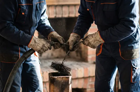 Professioneel schoorsteenvegen, onze werkwijze